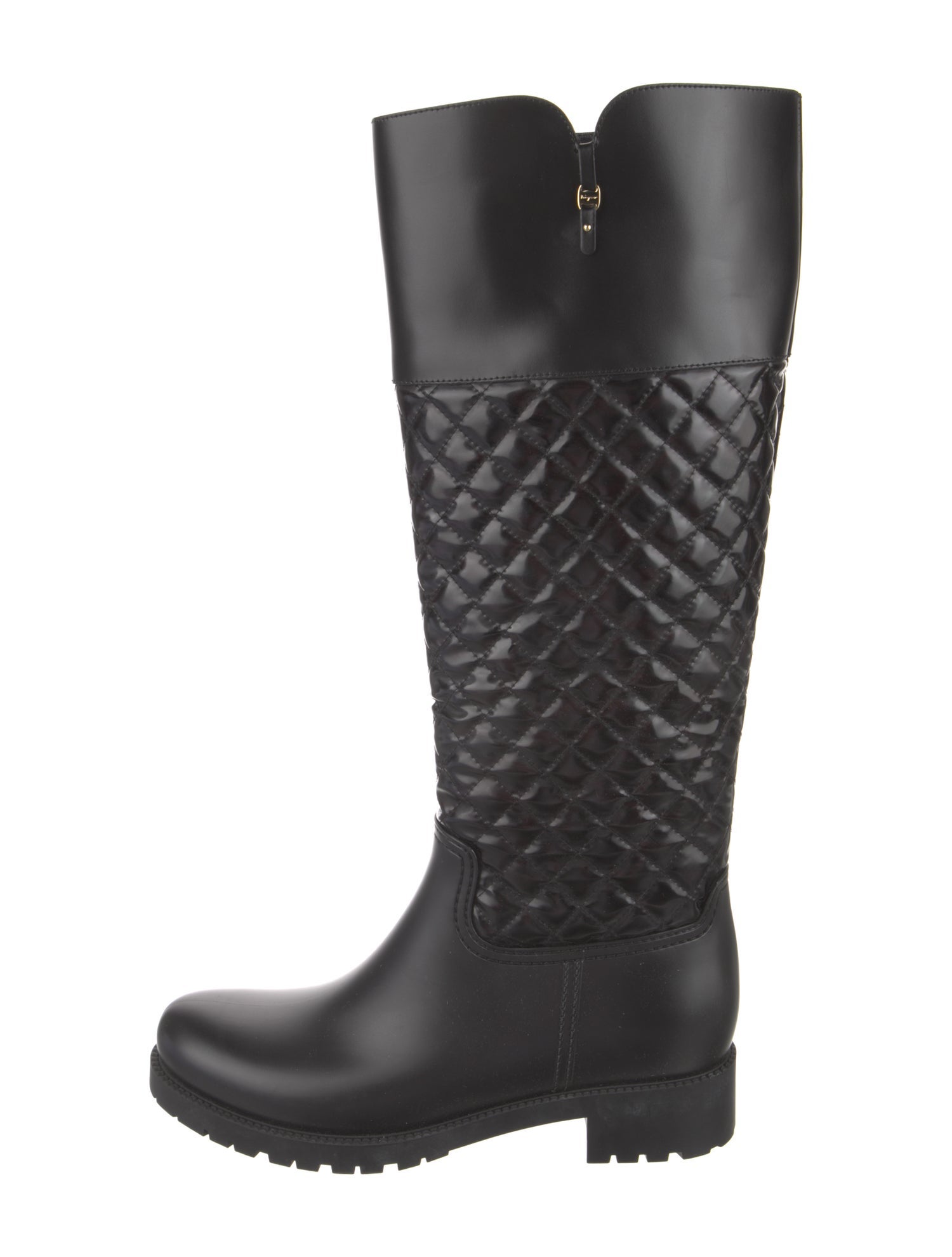 Salvatore Ferragamo Leather Rain Boots