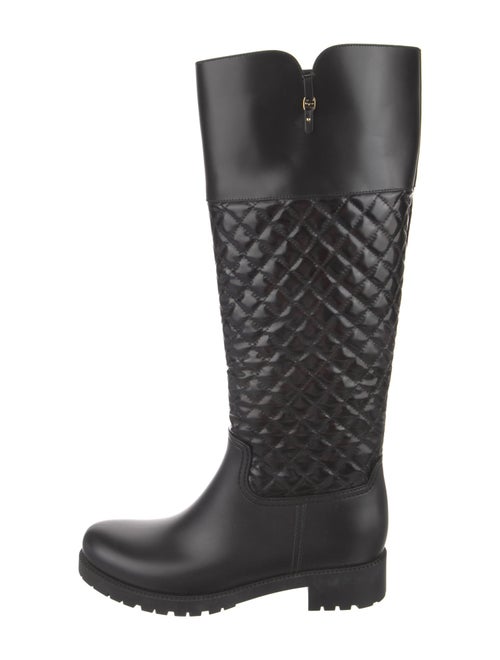 Salvatore Ferragamo Leather Rain Boots