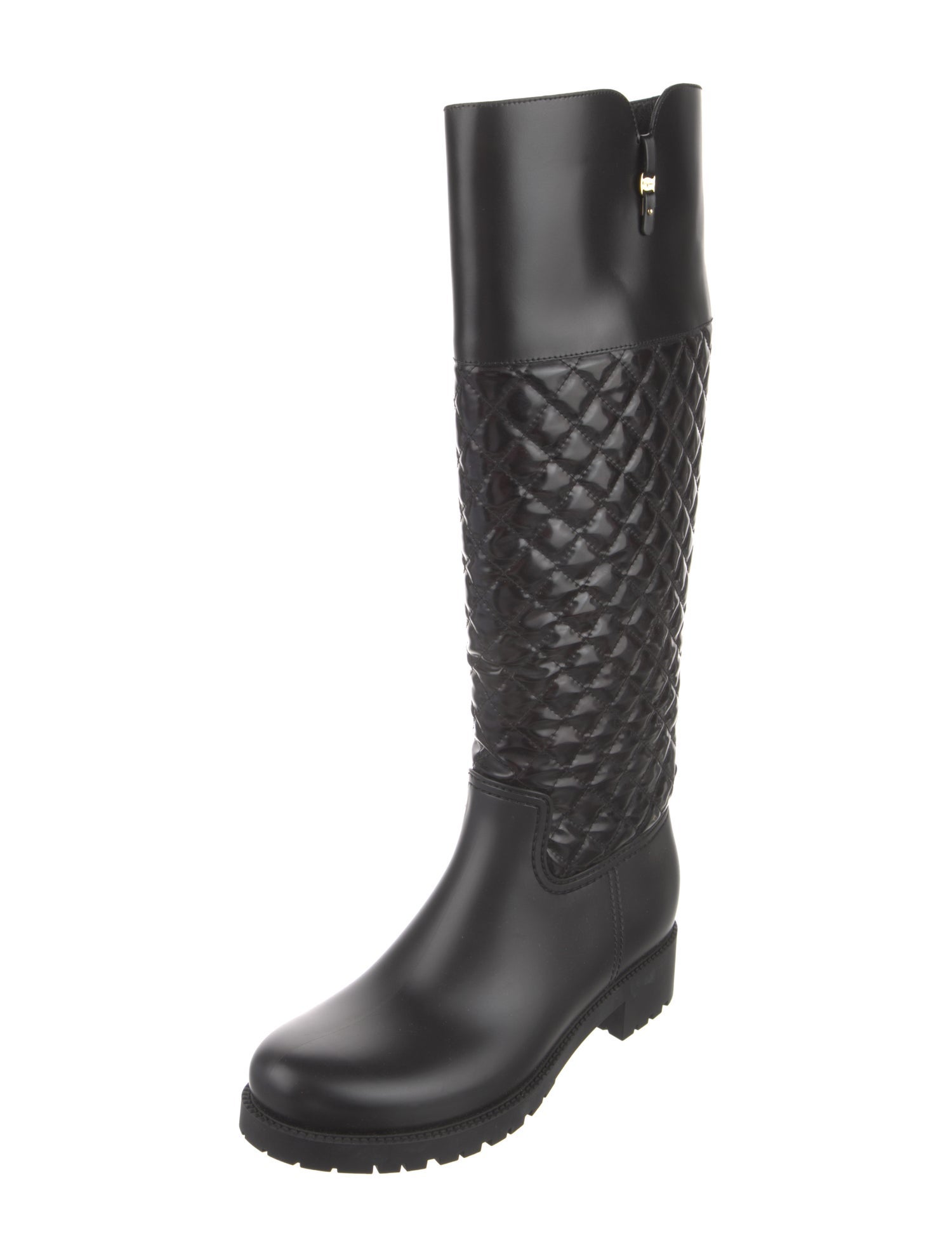 Salvatore Ferragamo Leather Rain Boots