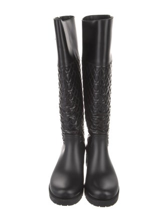 Salvatore Ferragamo Leather Rain Boots