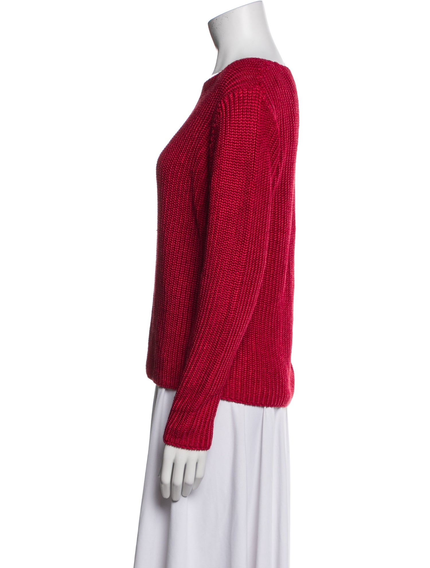 Salvatore Ferragamo Silk Scoop Neck Sweater