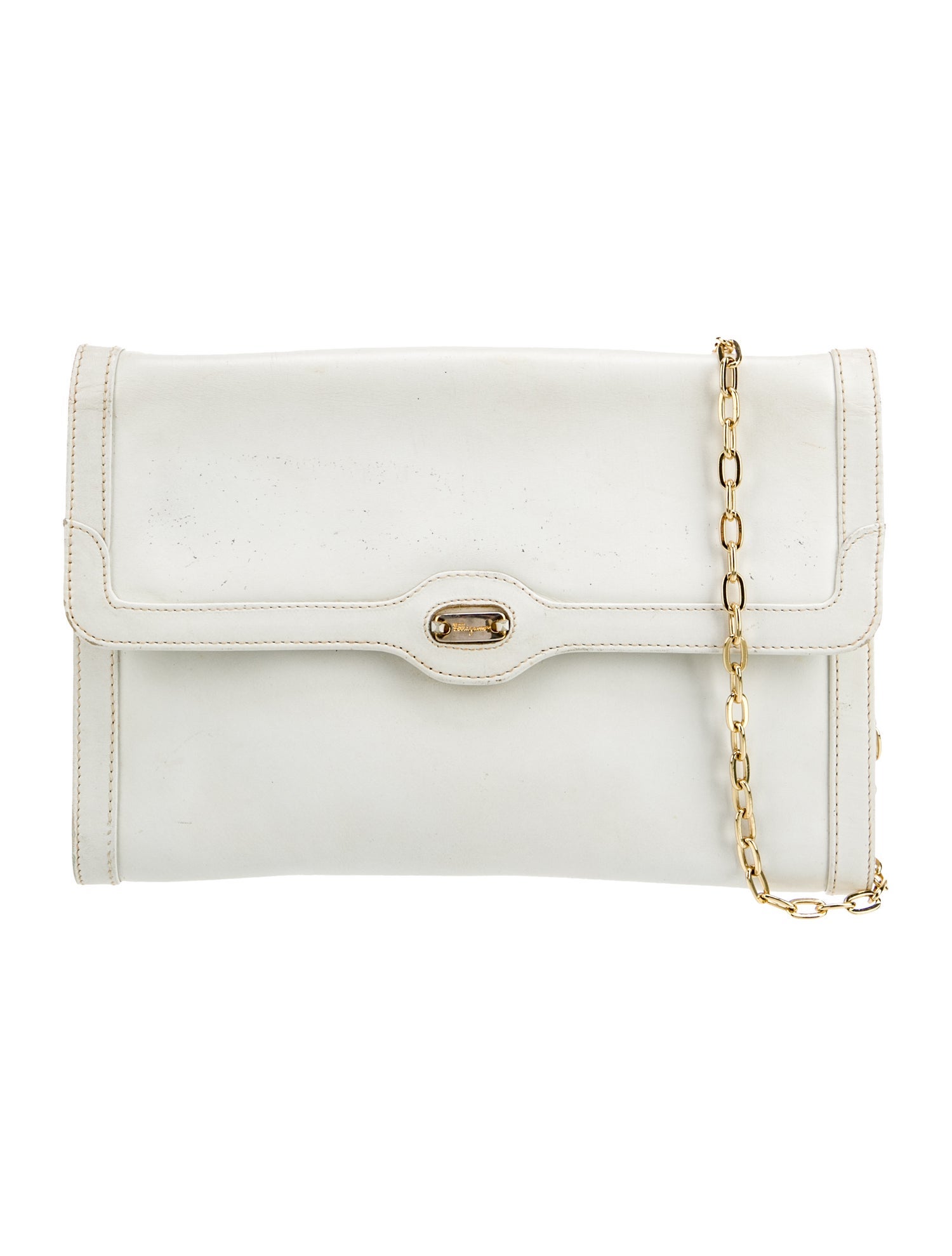 Salvatore Ferragamo Leather Clutch