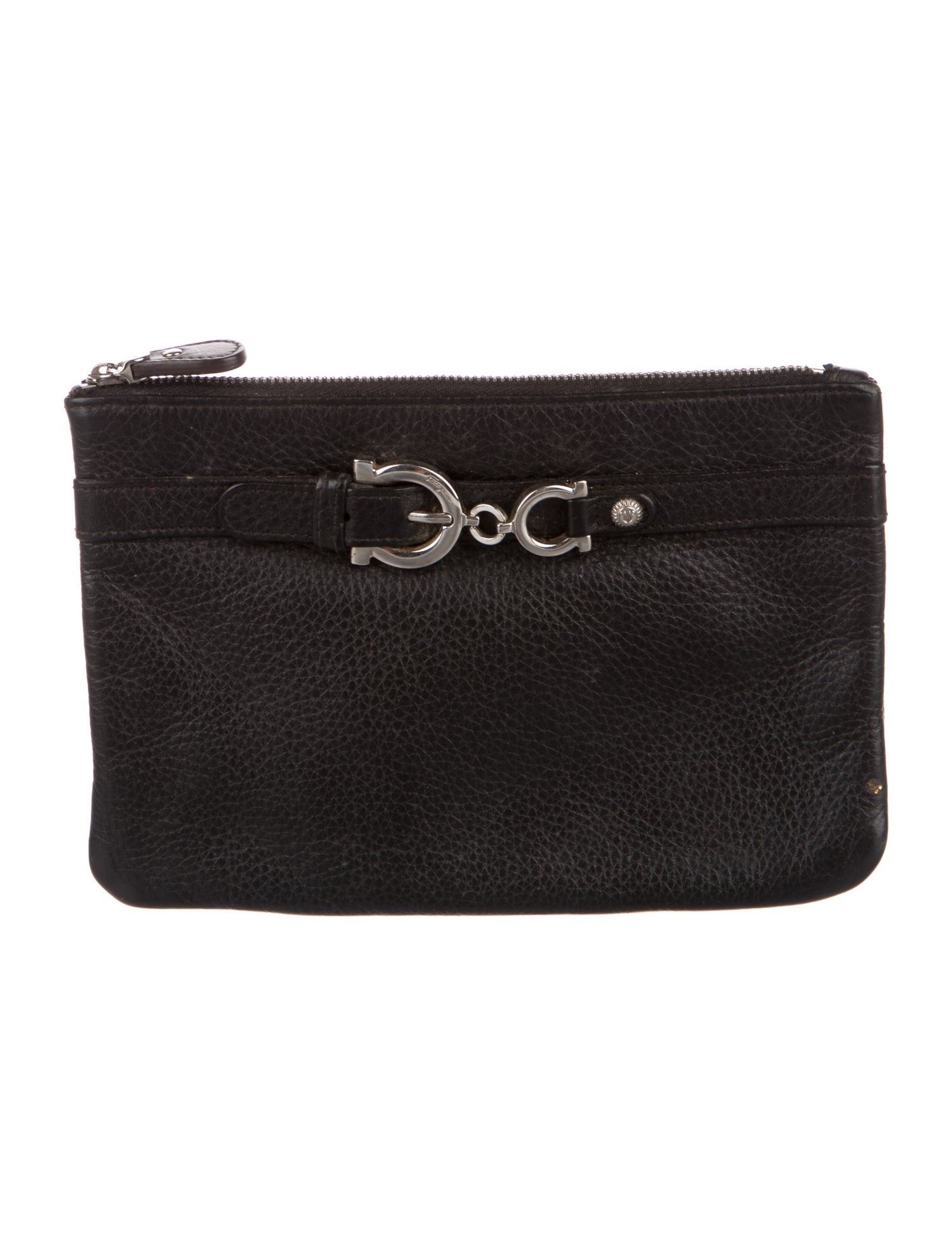 Salvatore Ferragamo Leather Cosmetic Bag