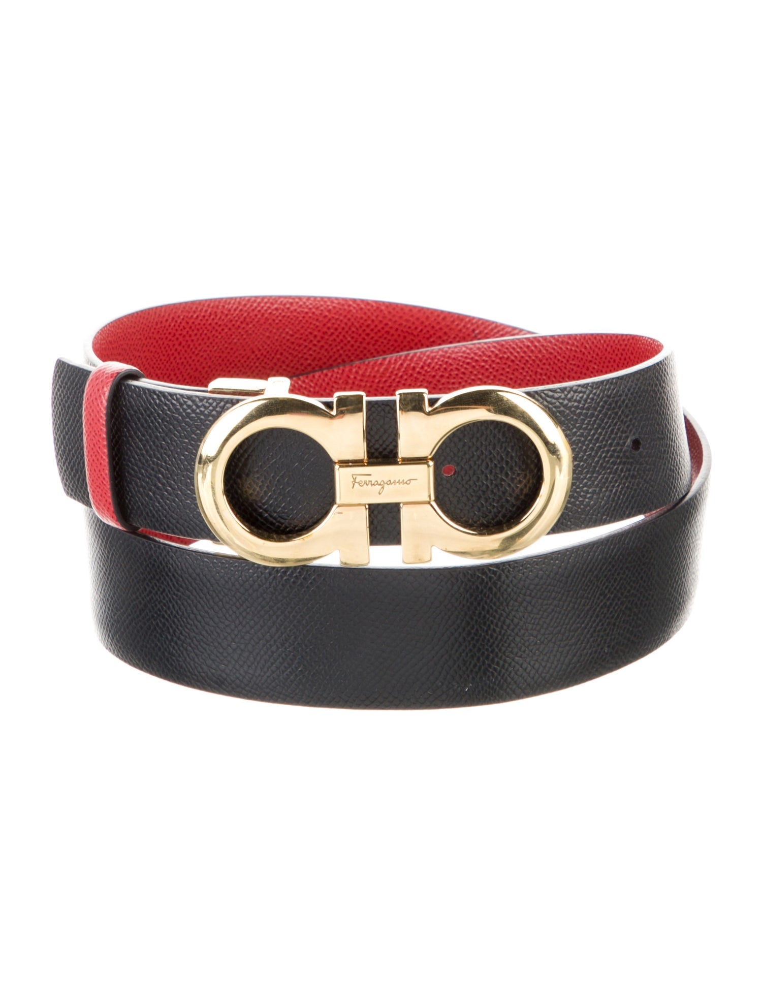 Salvatore Ferragamo Gancini Logo Belt Kit