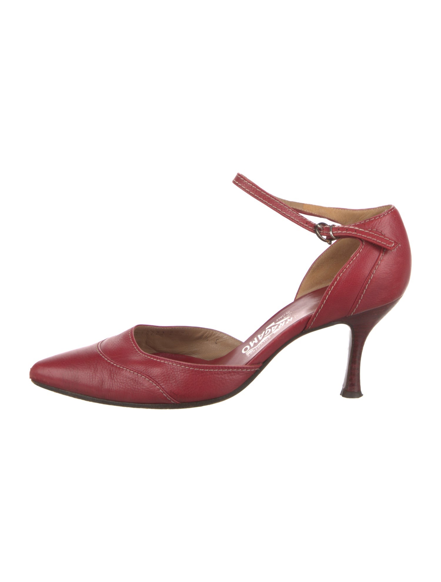 Salvatore Ferragamo Leather D'Orsay Pumps