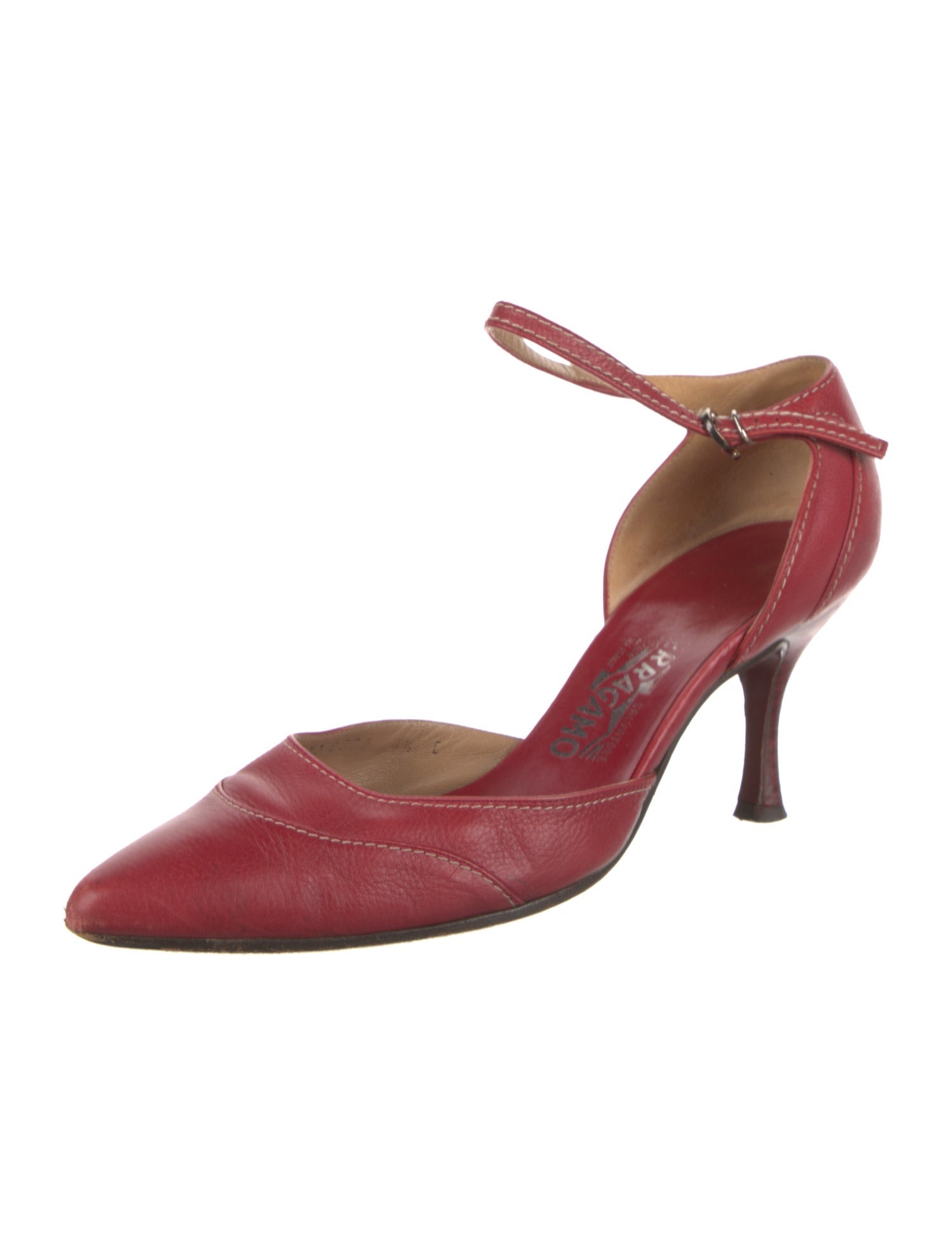 Salvatore Ferragamo Leather D'Orsay Pumps