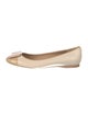 Salvatore Ferragamo Vara Bow Accent Leather Ballet Flats