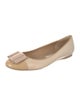Salvatore Ferragamo Vara Bow Accent Leather Ballet Flats