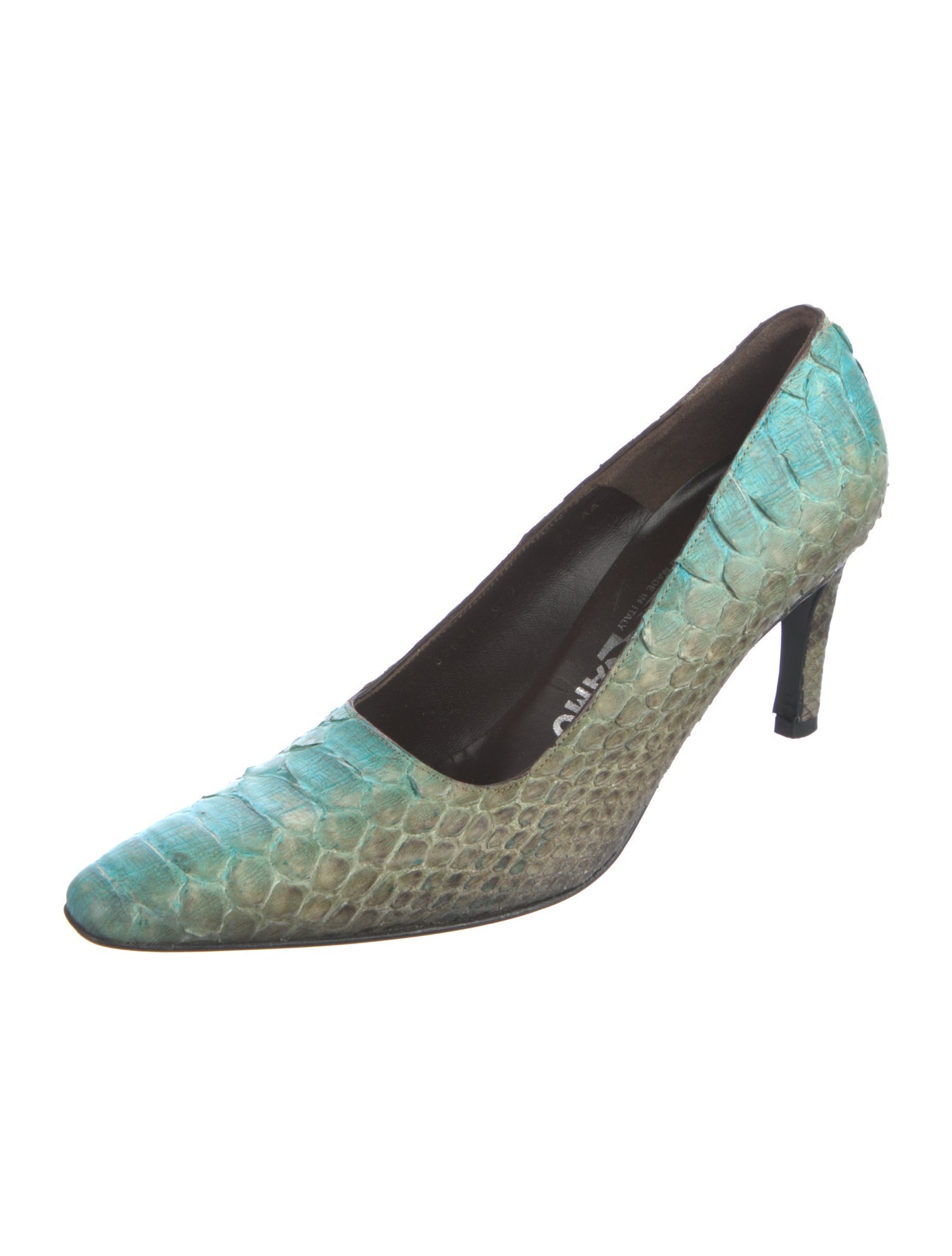 Salvatore Ferragamo Snakeskin Animal Print Pumps