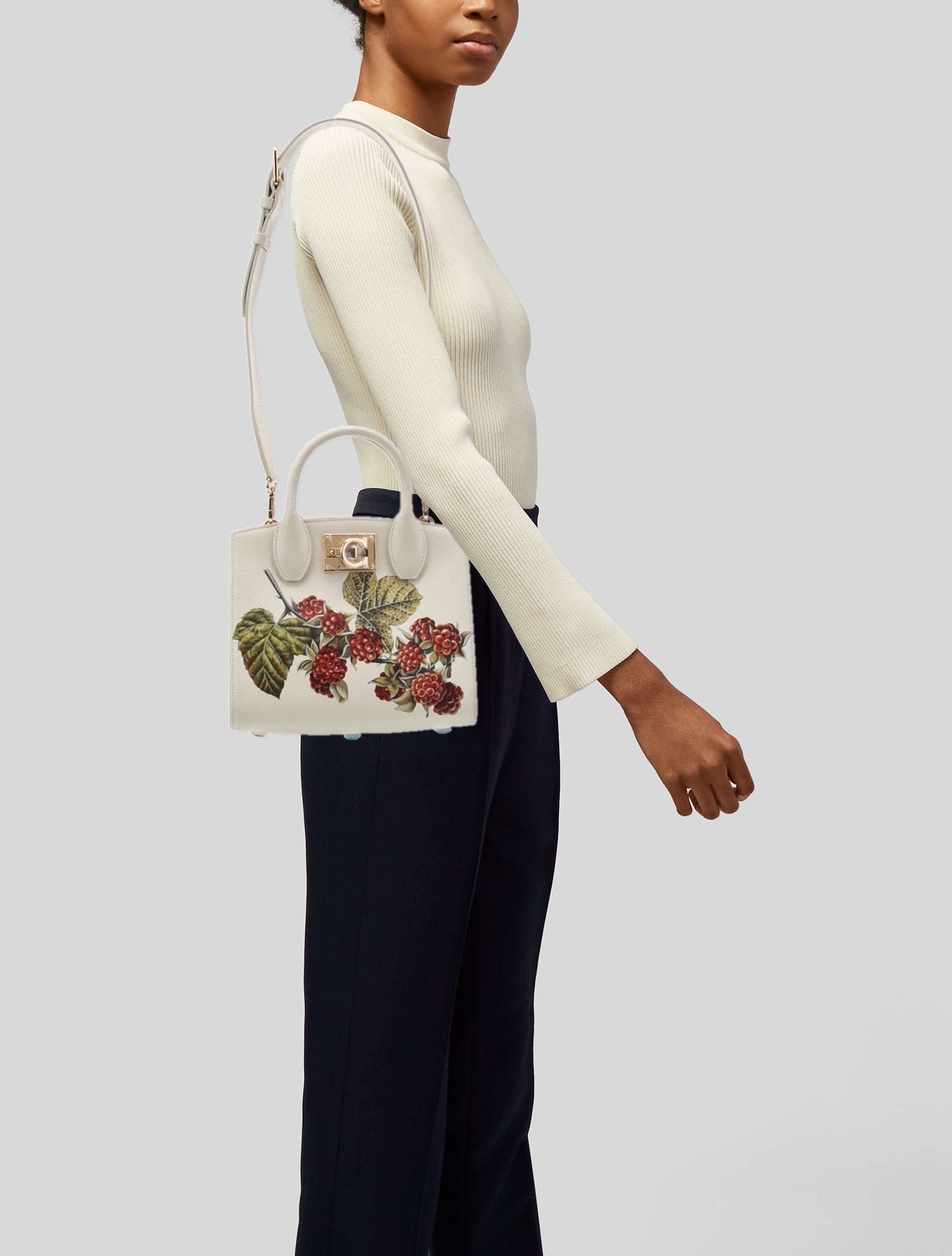 Salvatore Ferragamo Leather Studio Box XS w/ Tags