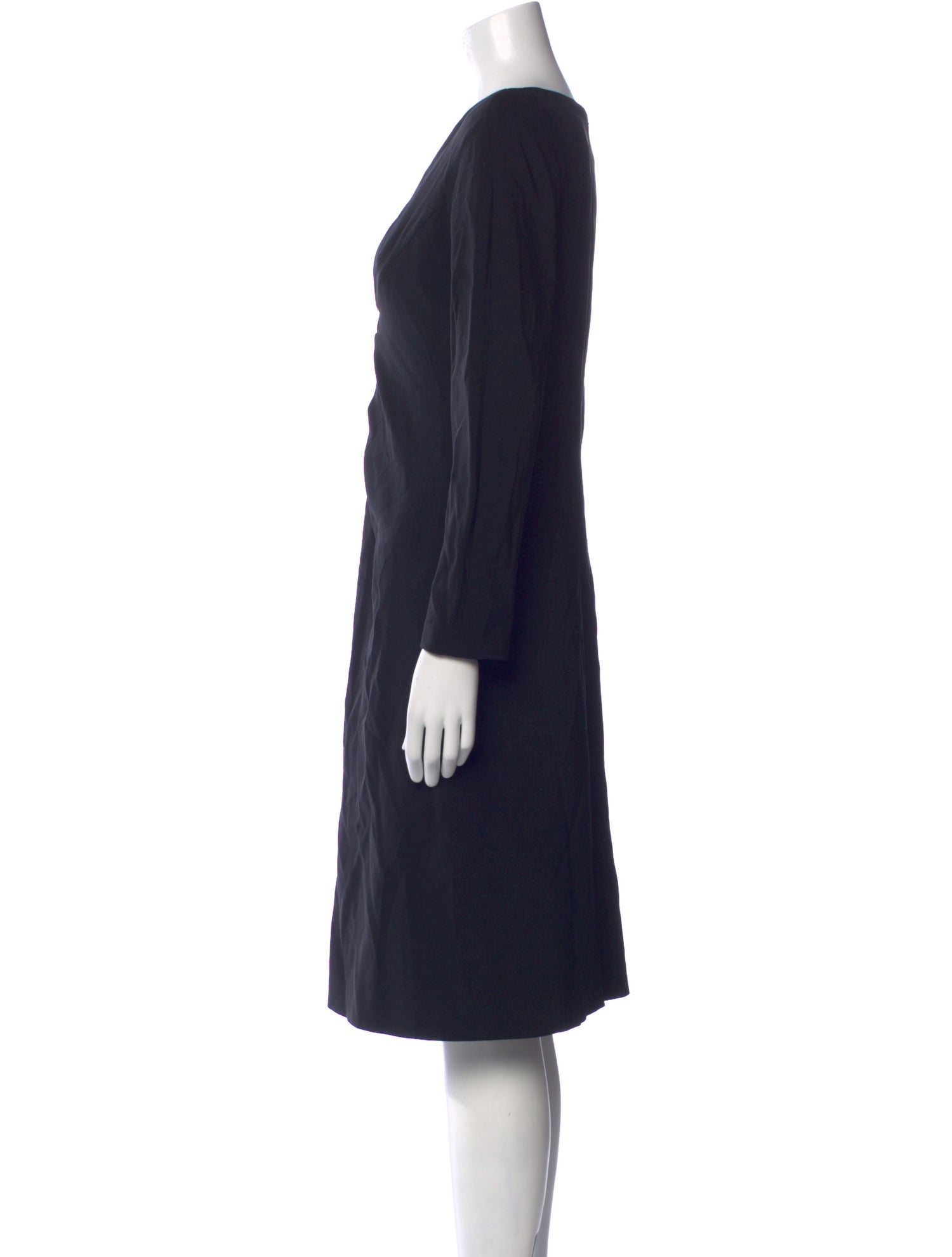Salvatore Ferragamo Wool Midi Length Dress