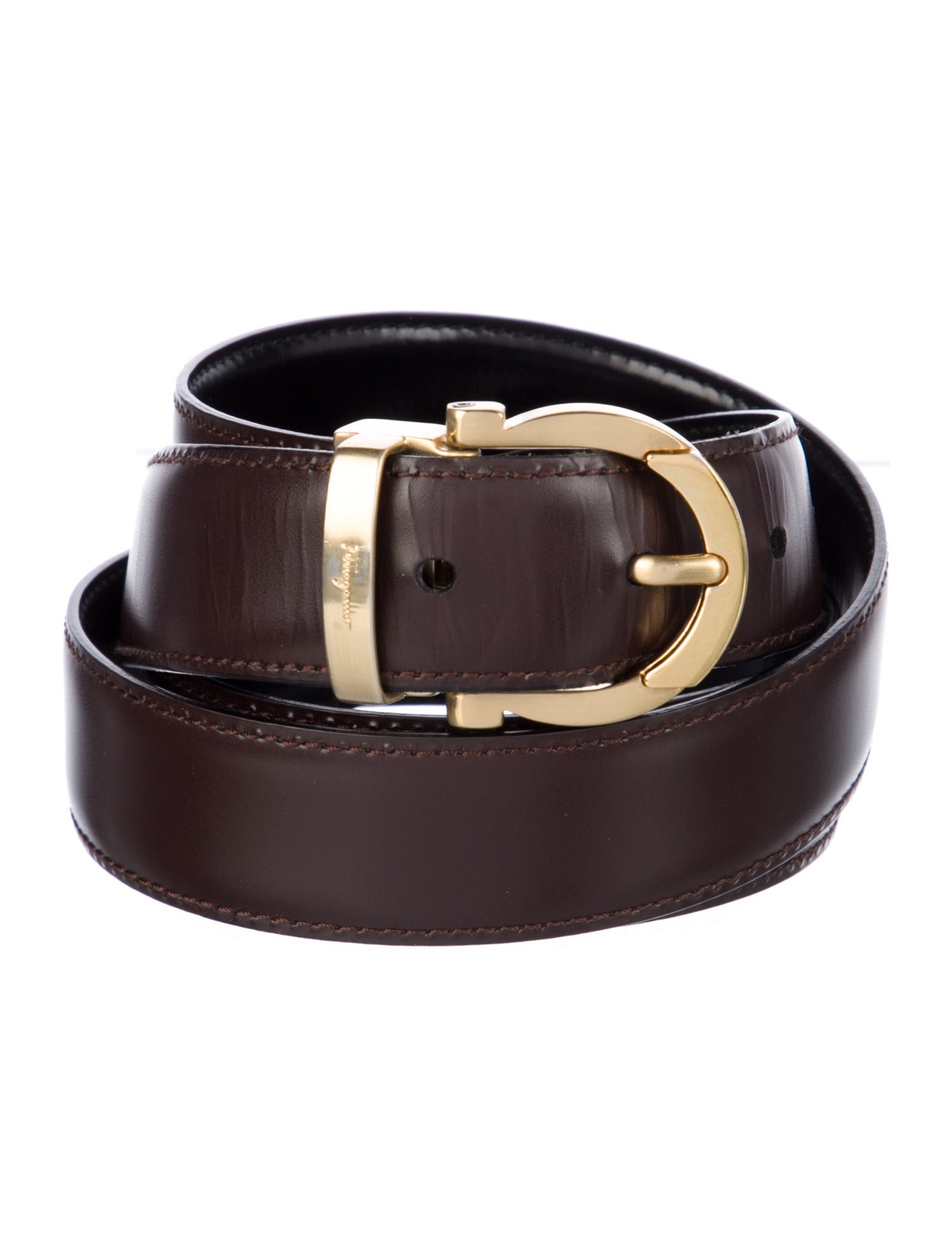 Salvatore Ferragamo Leather Belt Kit