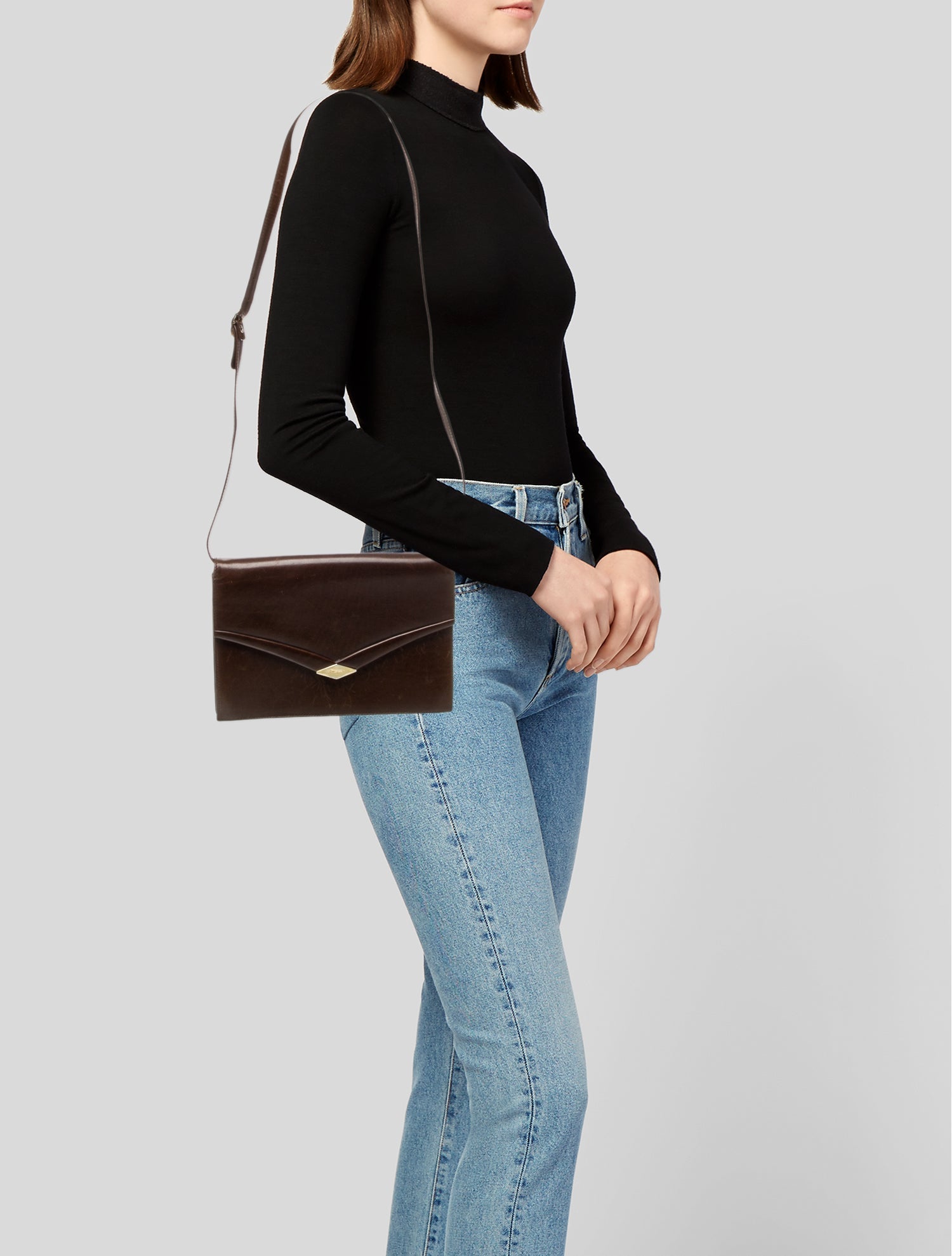 Salvatore Ferragamo Leather Messenger Bag