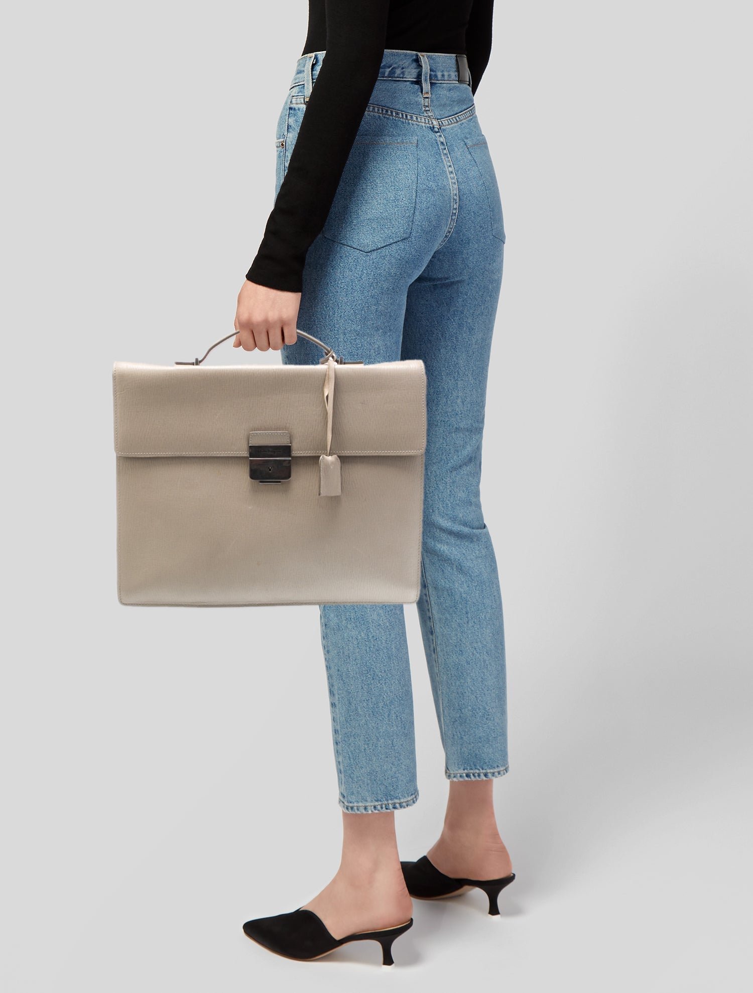 Salvatore Ferragamo Leather Briefcase