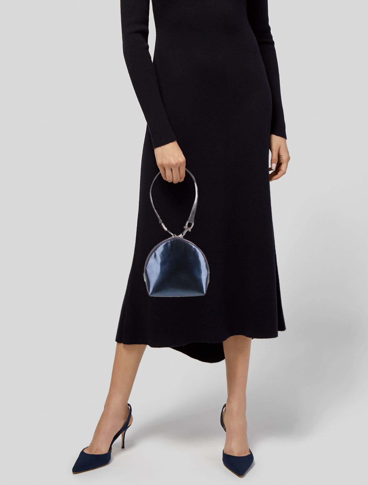 Salvatore Ferragamo Patent Leather Shoulder Bag