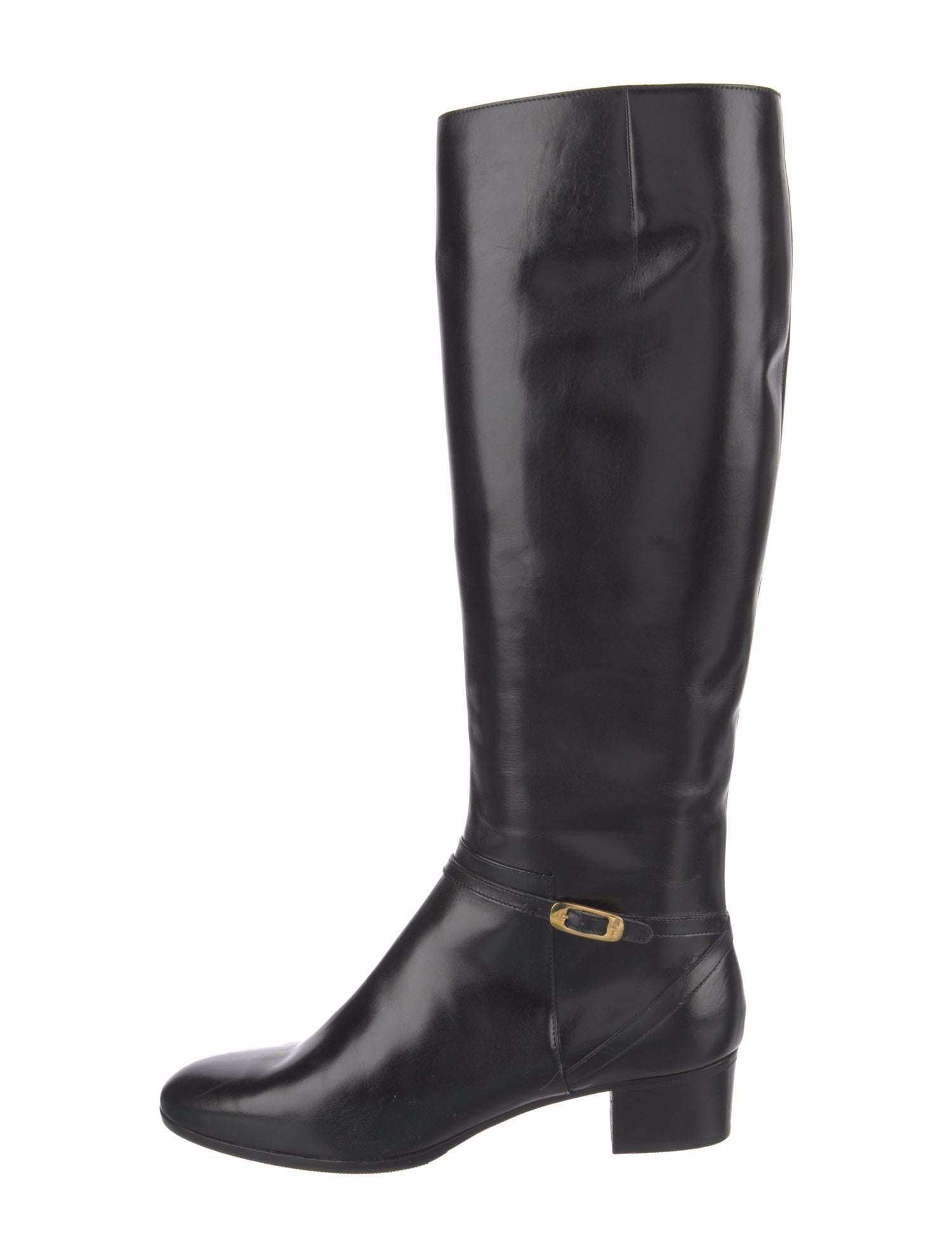 Salvatore Ferragamo Leather Riding Boots