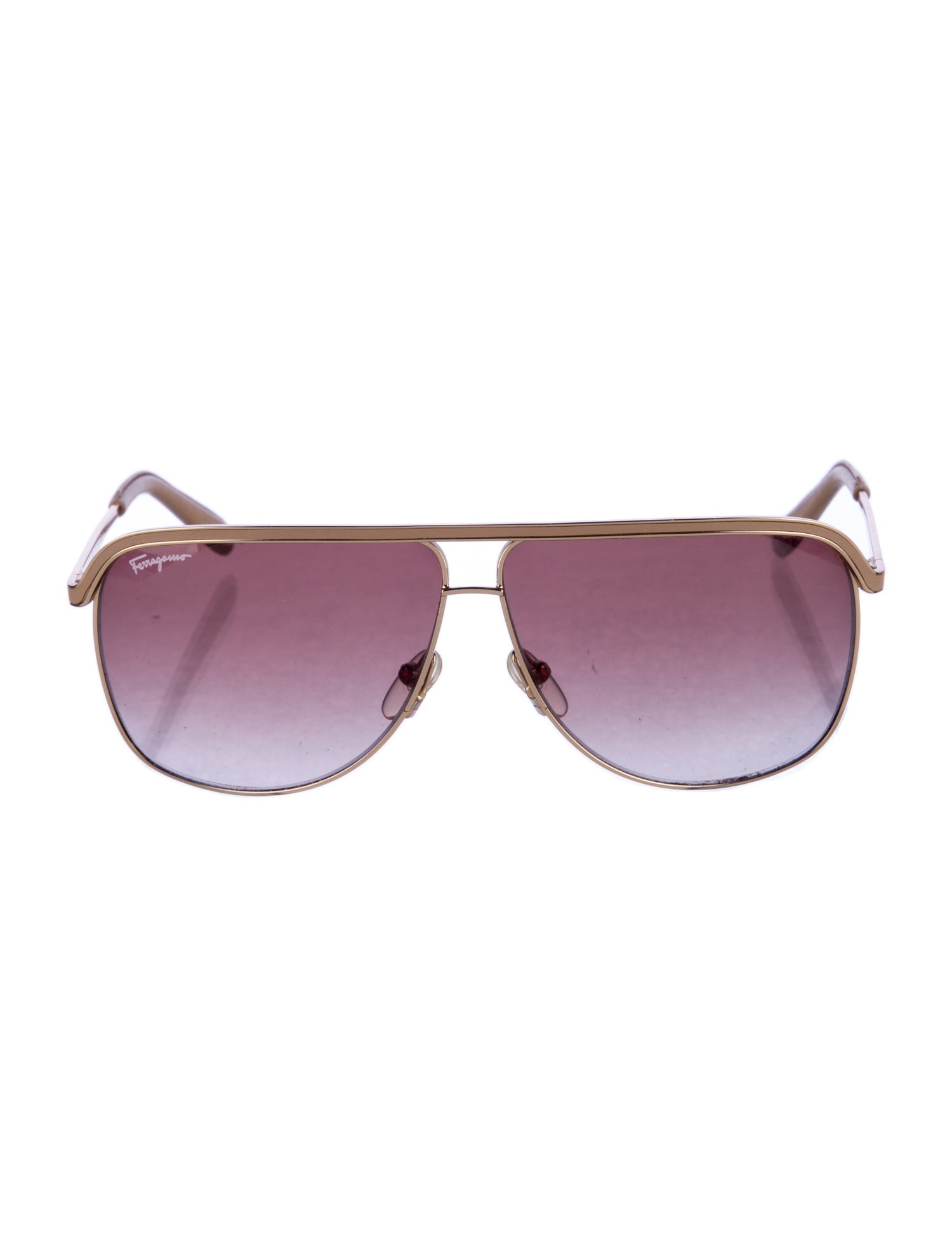 Salvatore Ferragamo Aviator Gradient Sunglasses