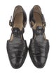 Salvatore Ferragamo Embossed Leather Flats