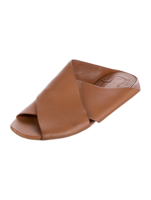 Salvatore Ferragamo Leather Slides