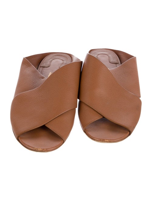 Salvatore Ferragamo Leather Slides