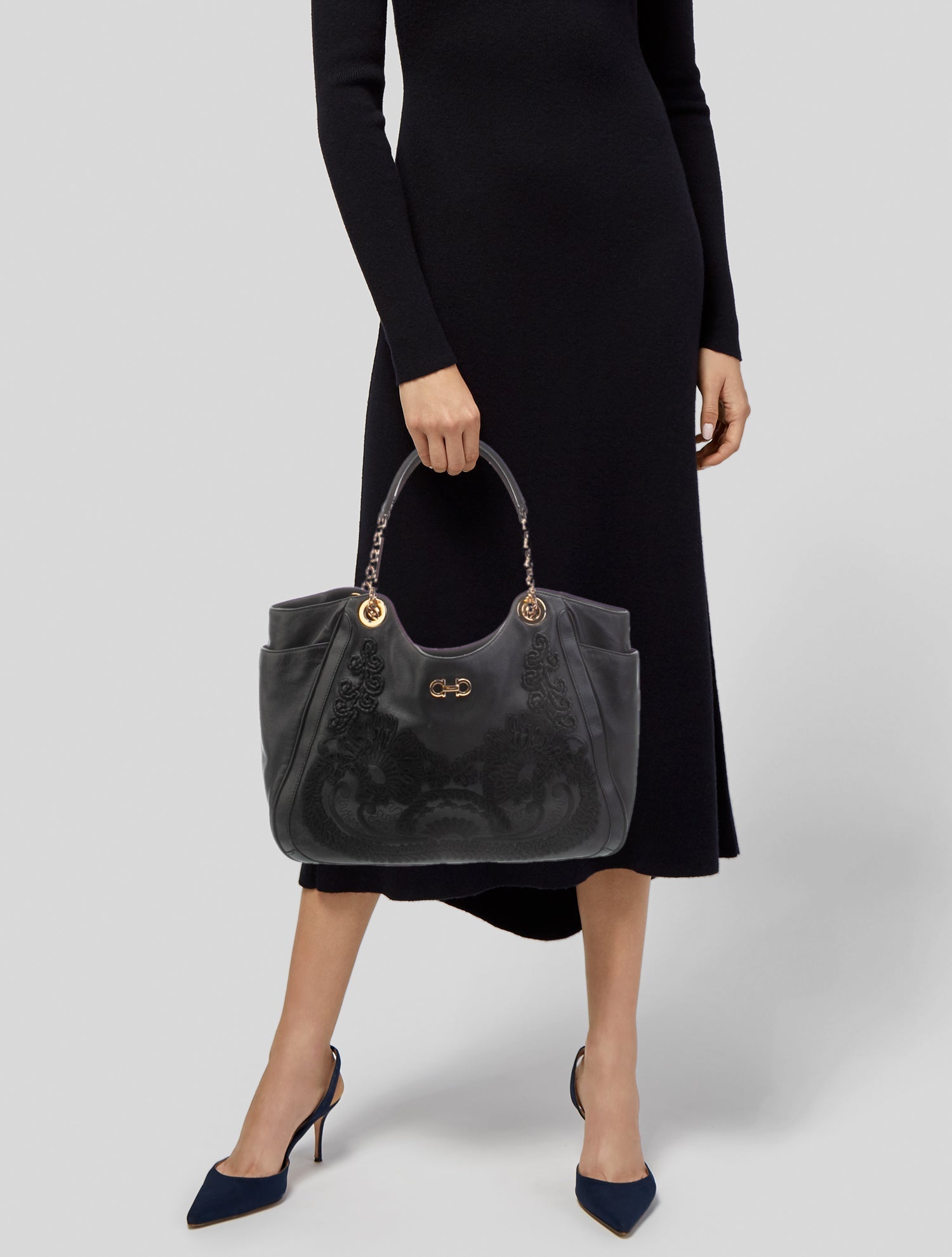 Salvatore Ferragamo Leather Shoulder Bag