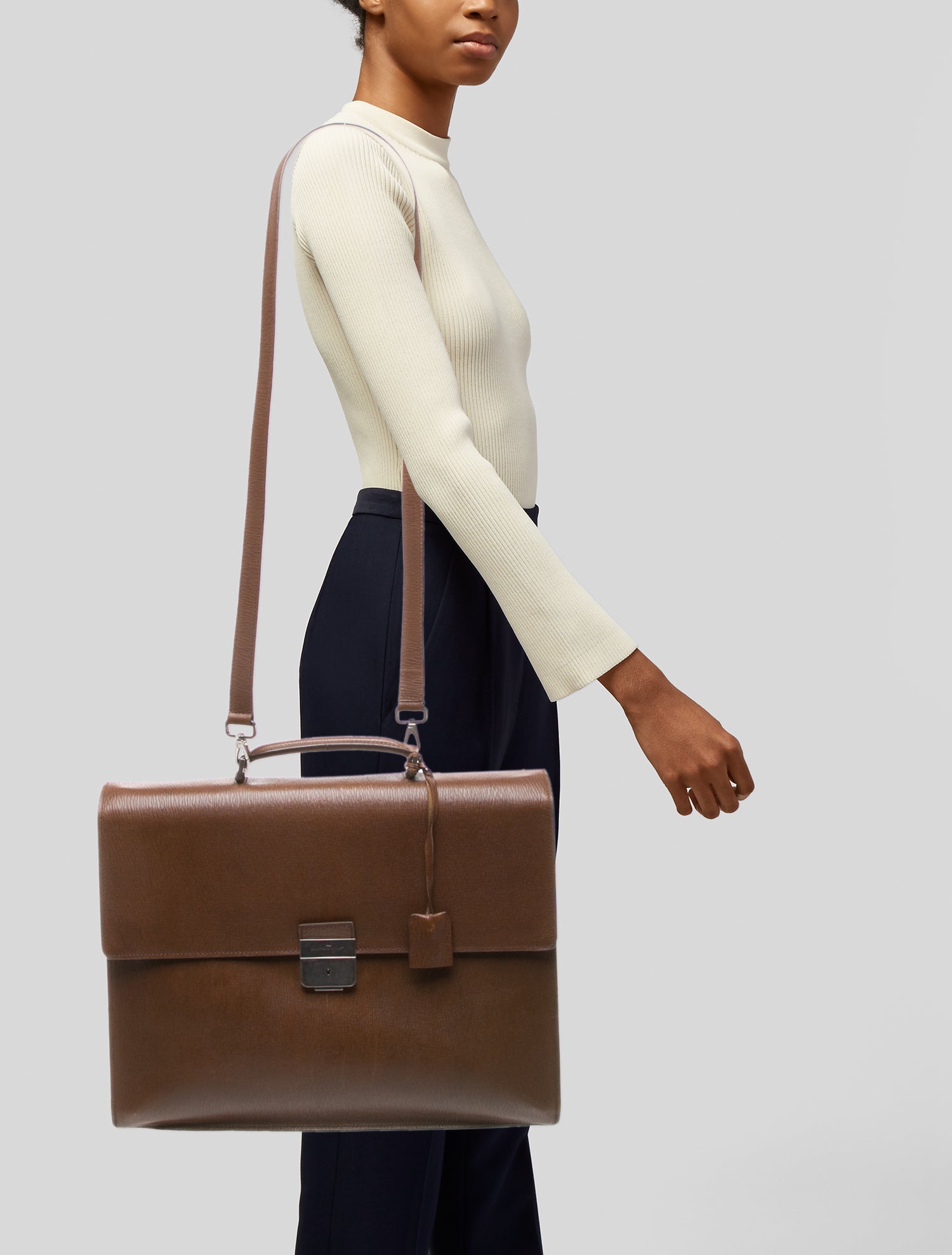 Salvatore Ferragamo Leather Briefcase
