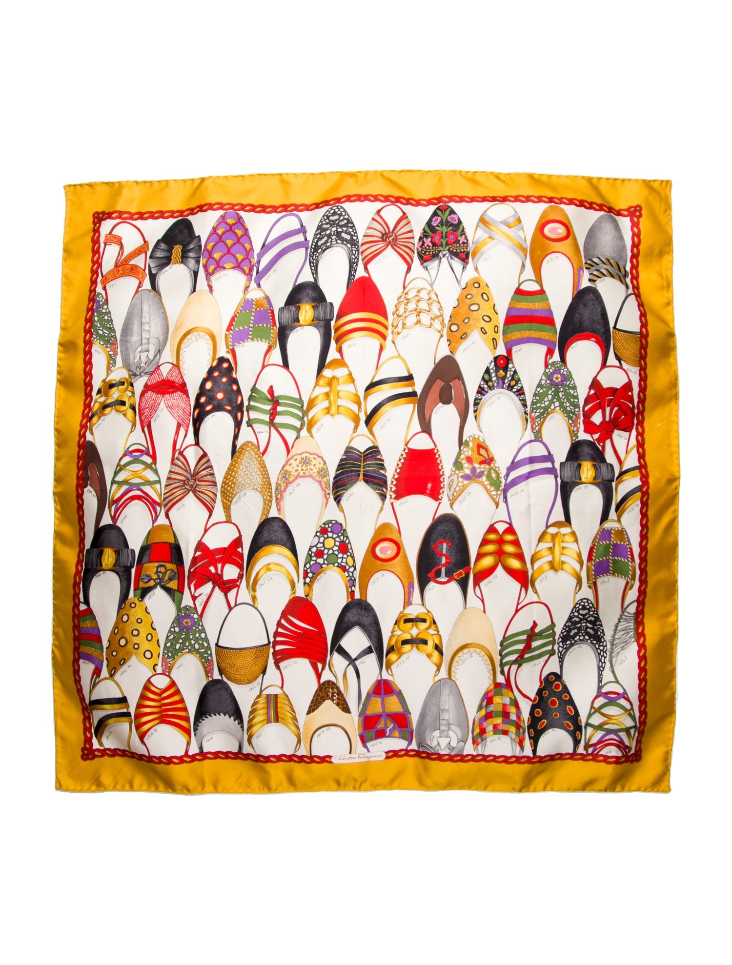 Salvatore Ferragamo Silk Printed Scarf