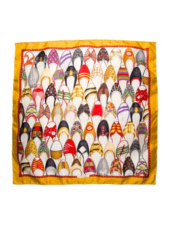 Salvatore Ferragamo Silk Printed Scarf