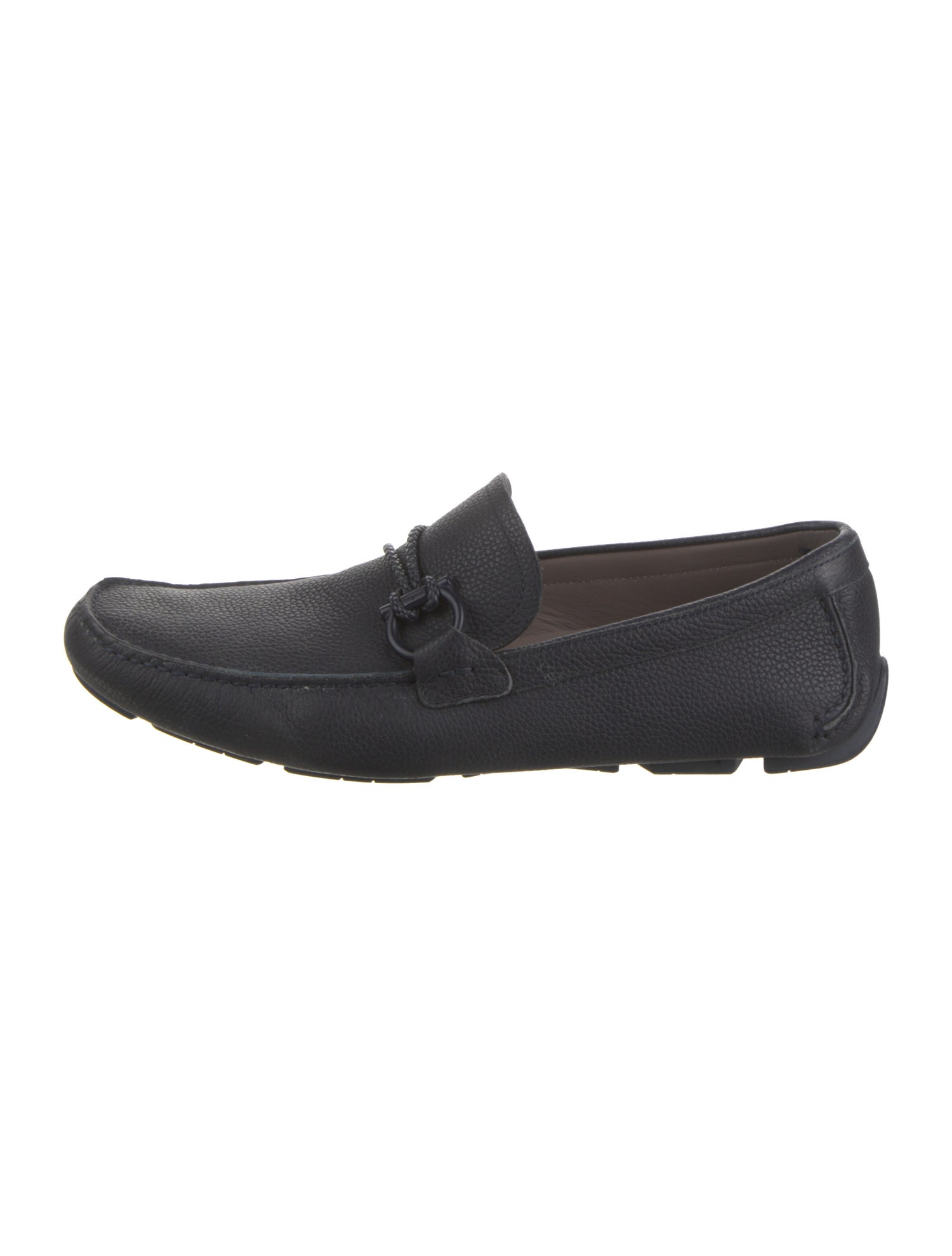 Salvatore Ferragamo Gancini Logo Leather Drivers