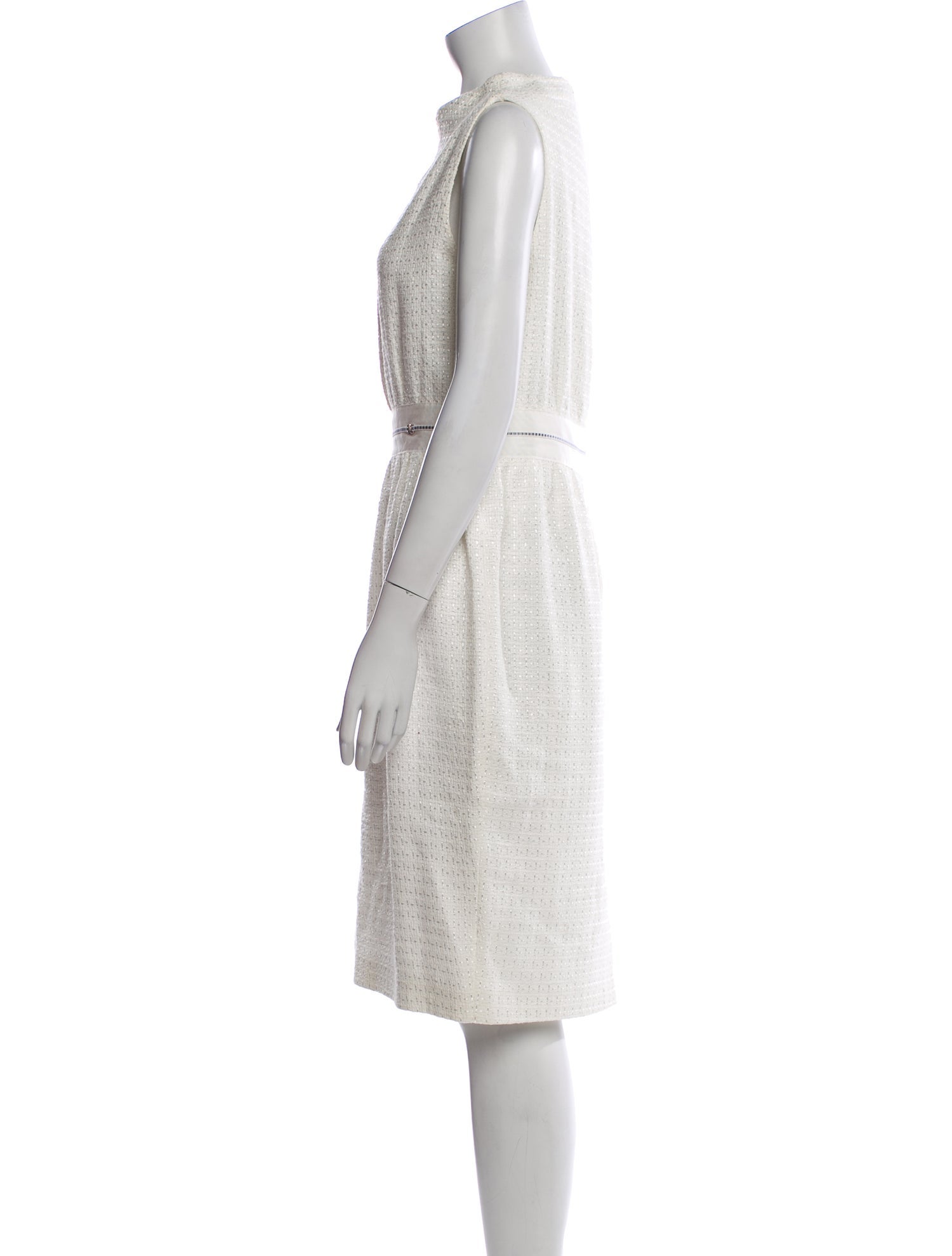 Salvatore Ferragamo Crew Neck Knee-Length Dress