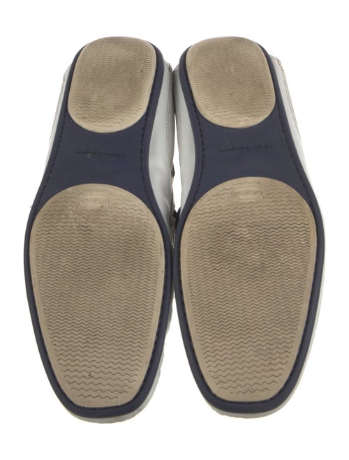 Salvatore Ferragamo Gancini Logo Leather Boat Shoes