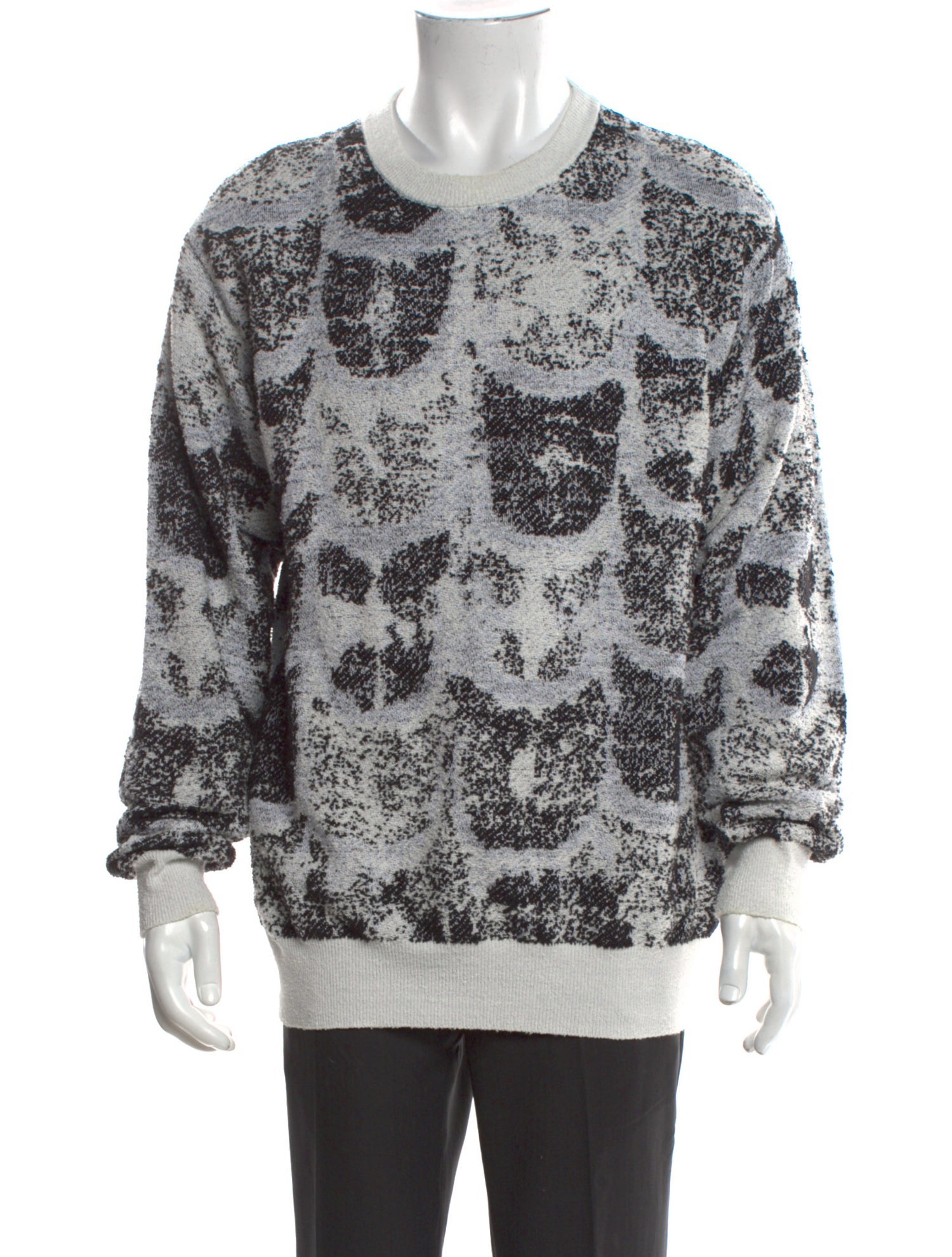 Salvatore Ferragamo Printed Crew Neck Pullover