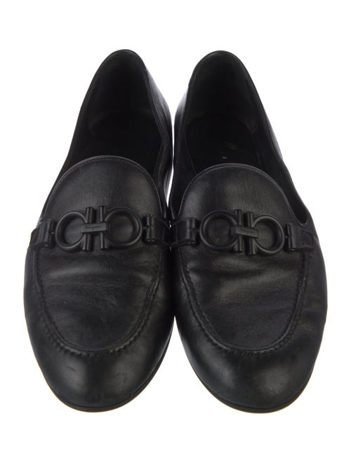Salvatore Ferragamo Gancini Logo Leather Loafers