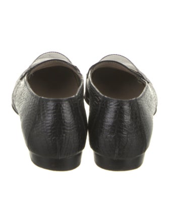 Salvatore Ferragamo Leather Animal Print Loafers