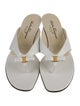 Salvatore Ferragamo Leather Flip Flops
