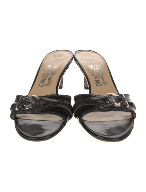 Salvatore Ferragamo Patent Leather Slides