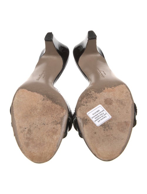 Salvatore Ferragamo Patent Leather Slides