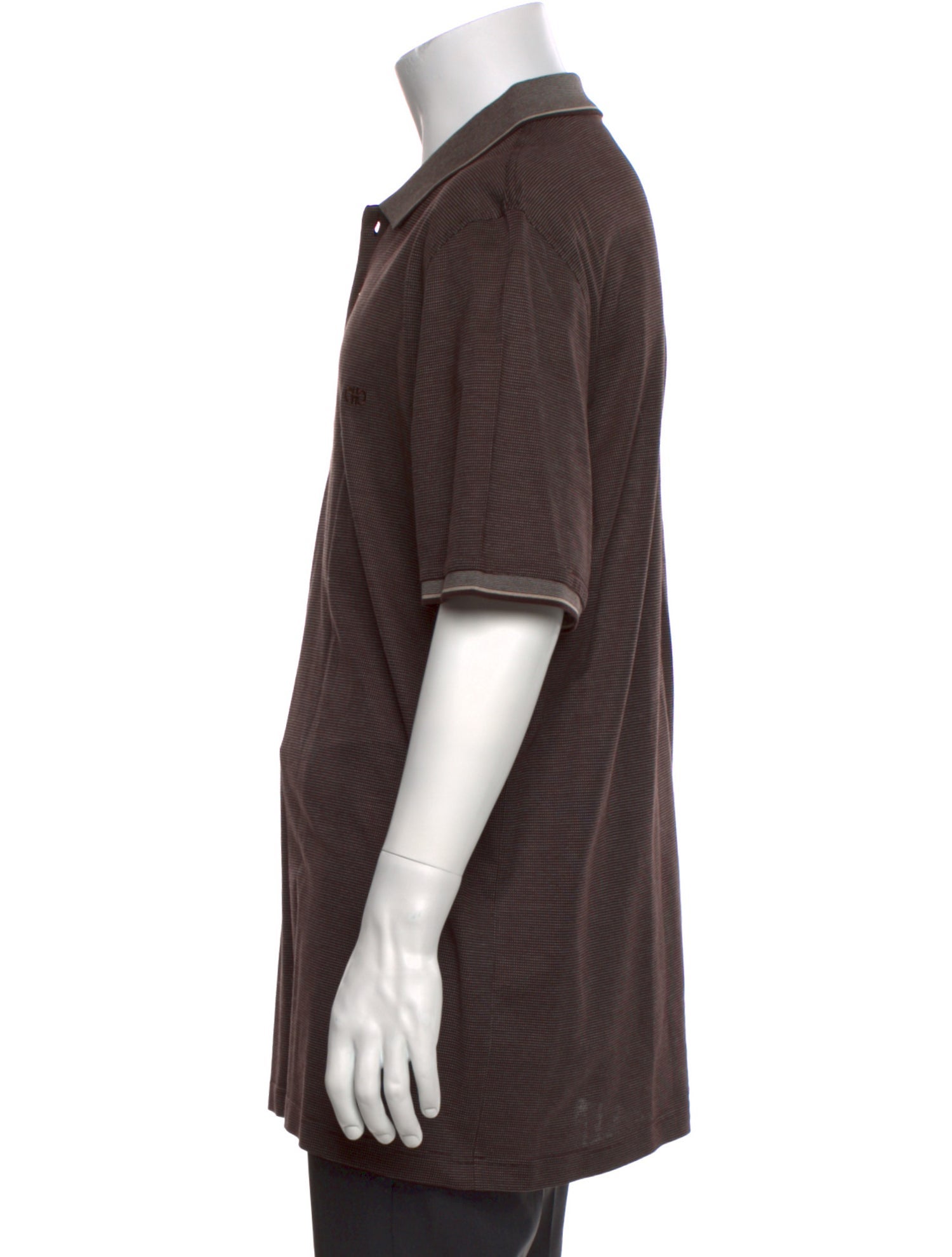 Salvatore Ferragamo Crew Neck Short Sleeve Polo Shirt