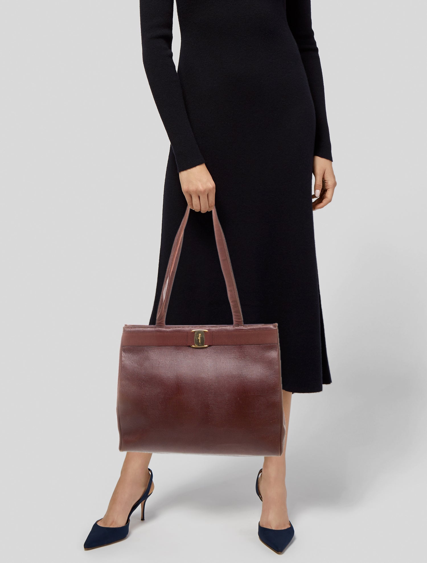 Salvatore Ferragamo Leather Evening Bag