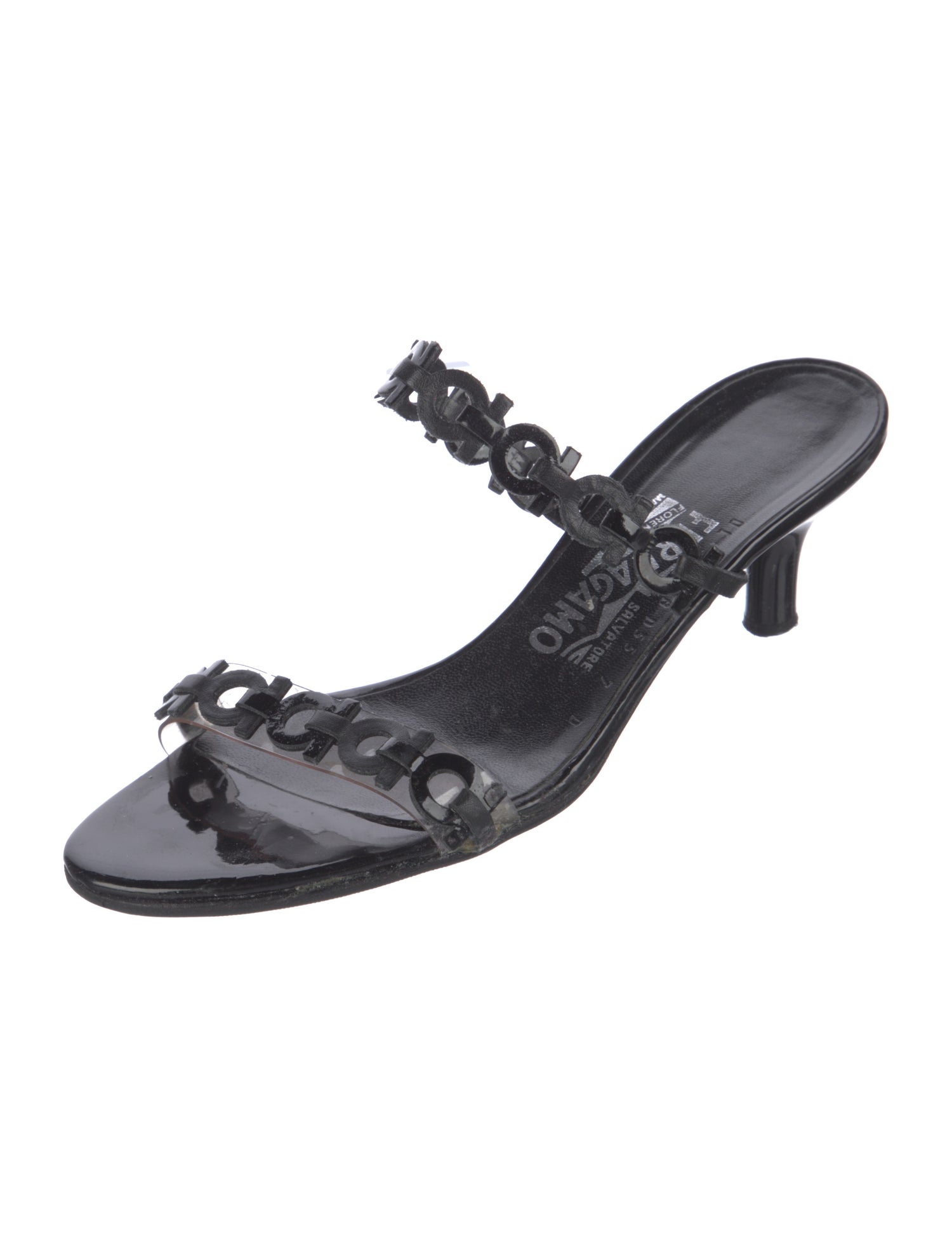 Salvatore Ferragamo Leather Slides