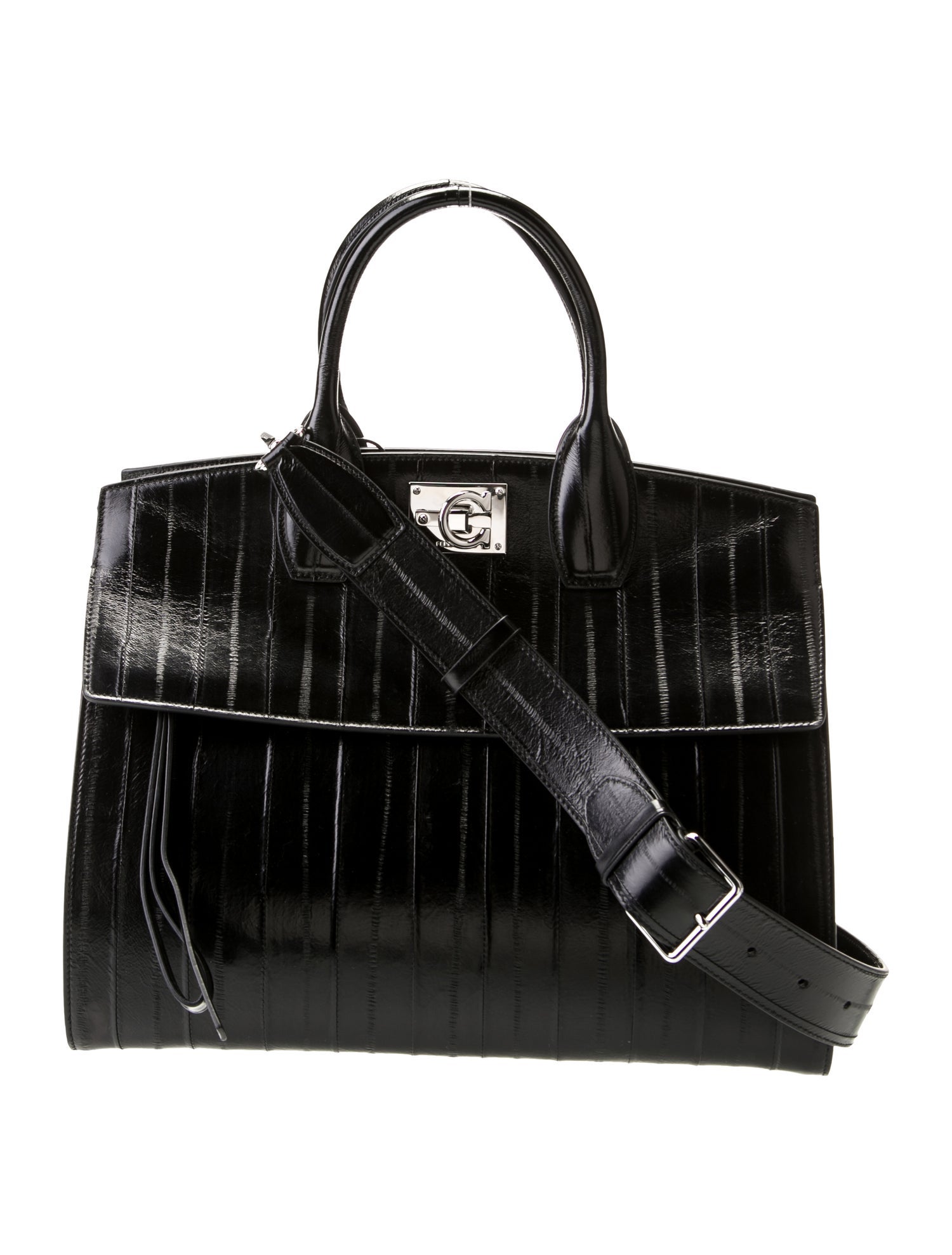 Salvatore Ferragamo Eel Skin Studio Bag