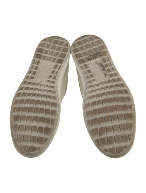 Salvatore Ferragamo Gancini Logo Leather Sneakers