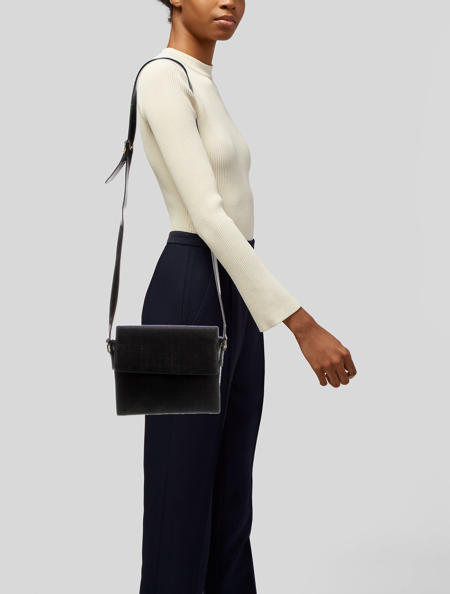 Salvatore Ferragamo Leather Messenger Bag