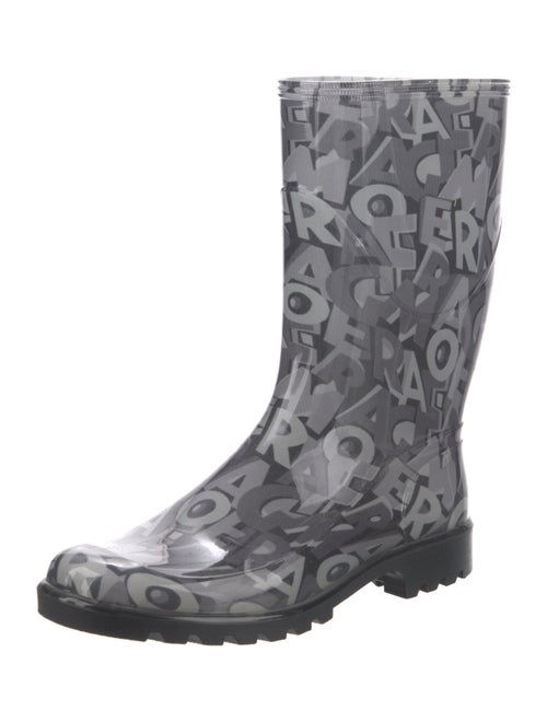 Salvatore Ferragamo Rubber Printed Rain Boots