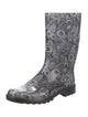 Salvatore Ferragamo Rubber Printed Rain Boots