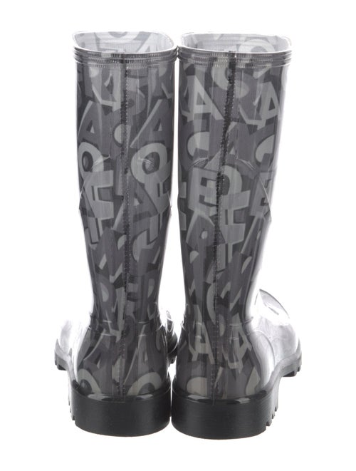 Salvatore Ferragamo Rubber Printed Rain Boots