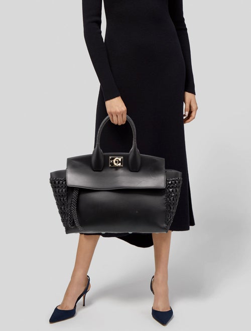 Salvatore Ferragamo Leather Studio Soft Large