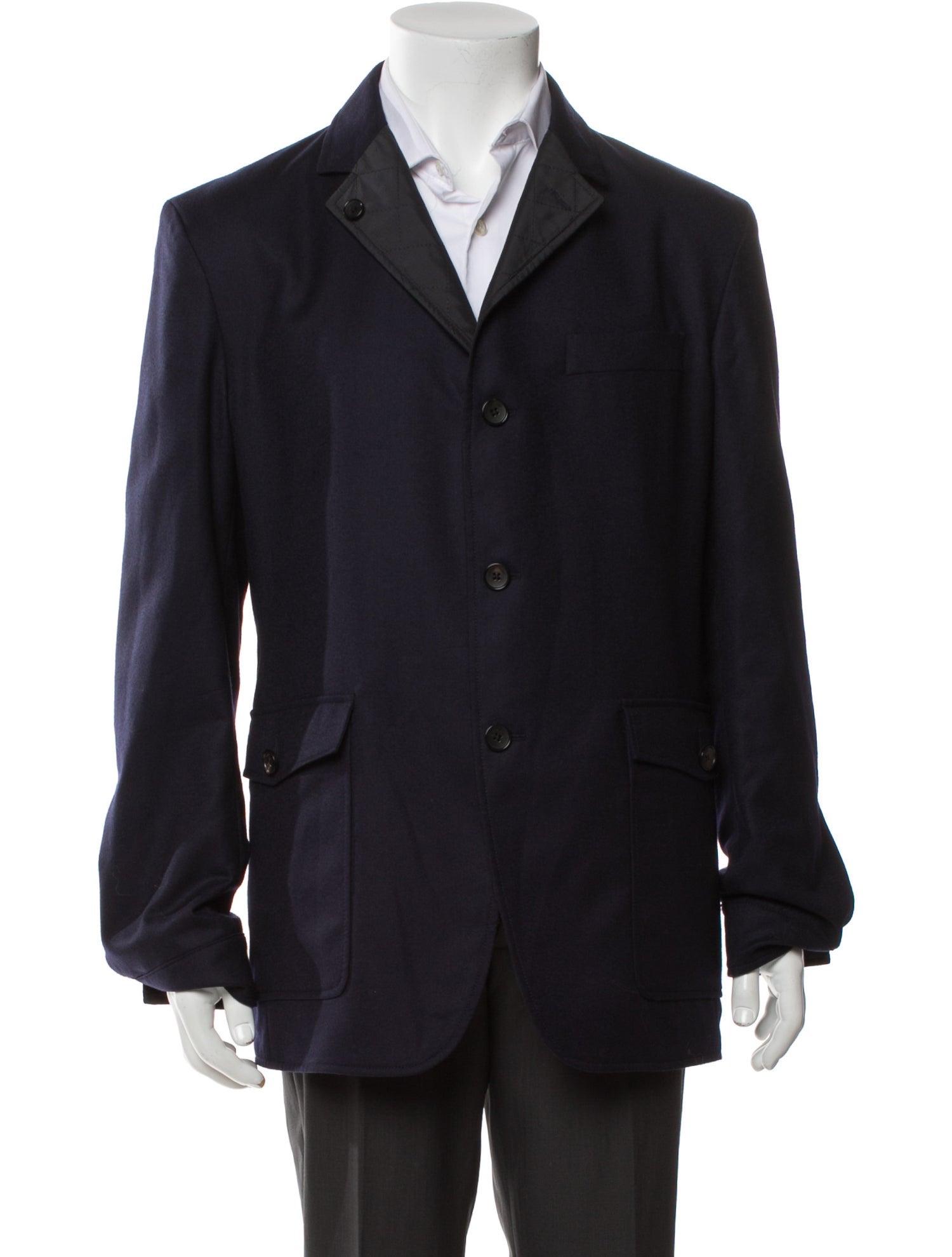 Salvatore Ferragamo Wool Peacoat