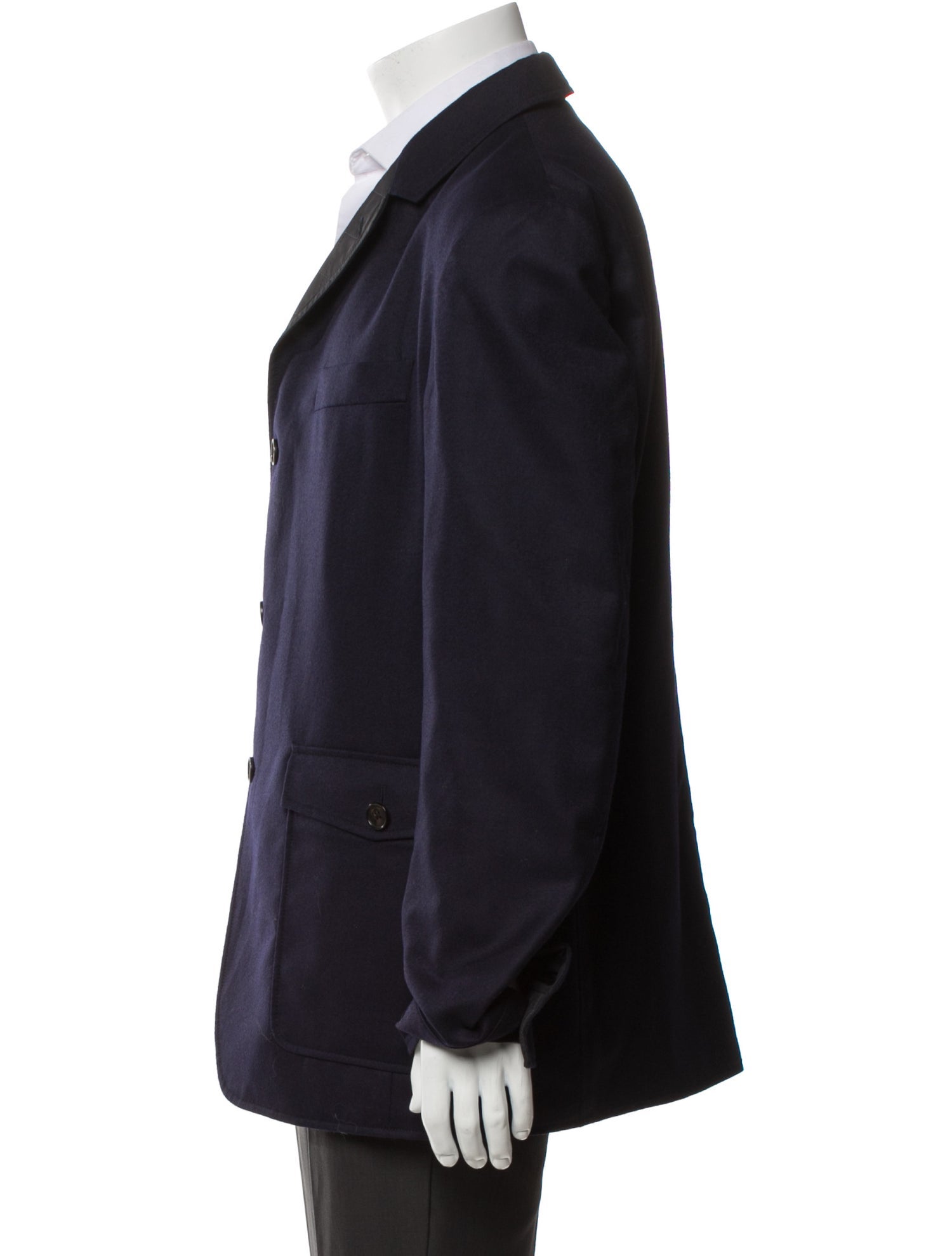 Salvatore Ferragamo Wool Peacoat