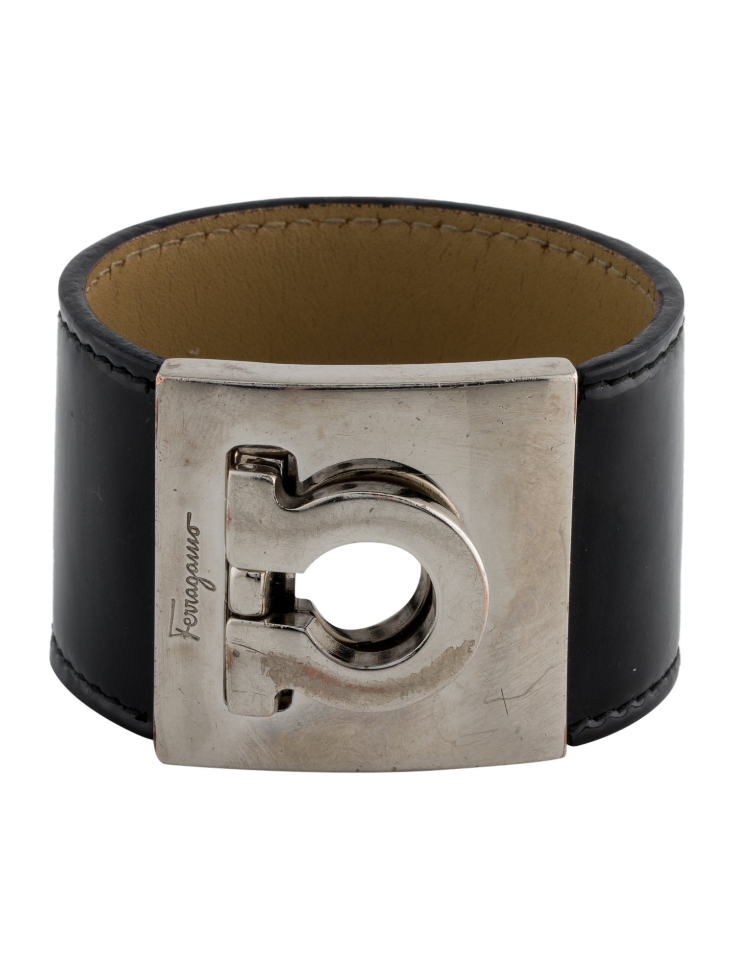 Salvatore Ferragamo Leather Wrap Bracelet